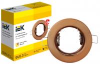 Светильник точечный GU5.3 круг бронза встраиваемый 