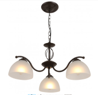 Светильник подвесной (люстра) 3*40Вт Е27 коричневый классика