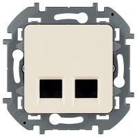 Инспириа слоновая кость розетка RJ45 скрытая 2-ая Cat6 UTP