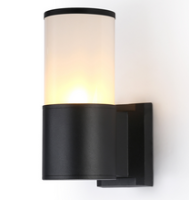 Светильник садово-парковый настенный 40Вт E27 металл черный IP54 