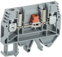 Зажим клеммный DIN-рейка 6мм2 7А серый IEK измерительная