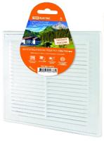 Решетка 208*208мм пластик белый разъемная с москитной сеткой TDM