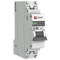 Автомат 1Р 63А C 6кА ВА47-63 EKF