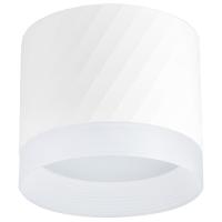 Светильник даунлайт 1*12Вт GX53 цилиндр белый накладной с акрилом 