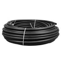 Труба гладкая жесткая 32мм ПВХ черный EKF 100м