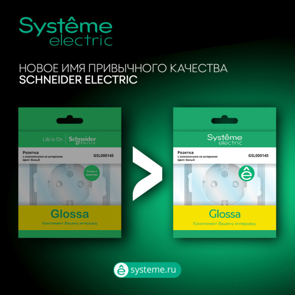 GLOSSA розетка с заземлением без шторок, 16А, мех., быстрозажим. клем., белая