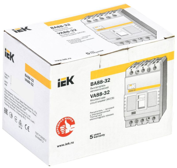 Автомат 3Р 63А 25кА ВА88-32 IEK 