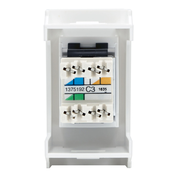 Вива белый механизм RJ12 6(4) скрытая 1-ая 