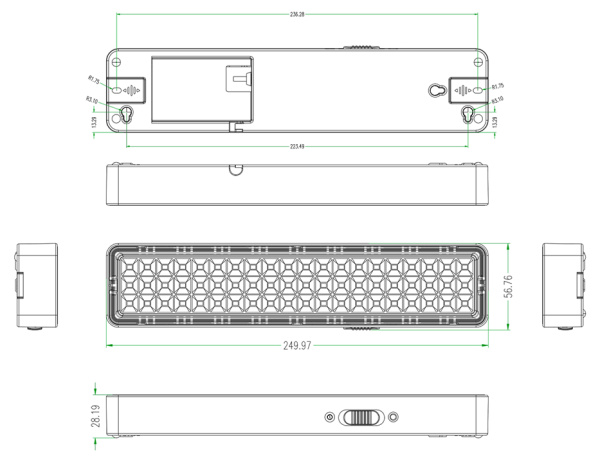 Светильник аварийный накладной 6Вт непостоянный аккумулятор 5ч IP20 ЭРА 