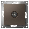 AtlasDesign мокко розетка TV оконечная скрытая 1-ая 
