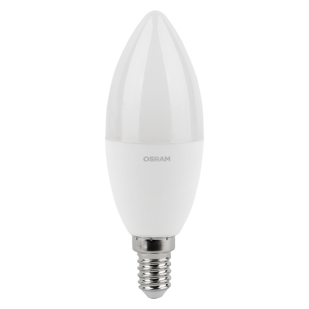 Лампа свеча свд Е14 10Вт 6500К 800лм B37 матовая Osram LED Value