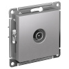 AtlasDesign алюминий розетка TV оконечная скрытая 1-ая