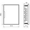 Бокс 24мод встраиваемый  белый белая дверь IP40 FRAME DKC