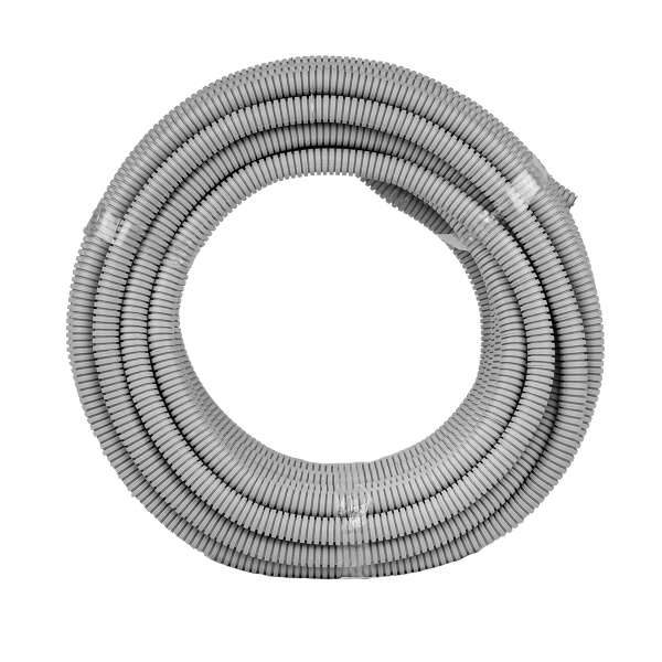 Труба гофра 20мм ПВХ 25м серый EKF 