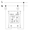 AtlasDesign бежевый выключатель 2кл скрытая 10А IP20 